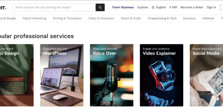 Fiverr is a great way for beginners to get started in the world of online work.