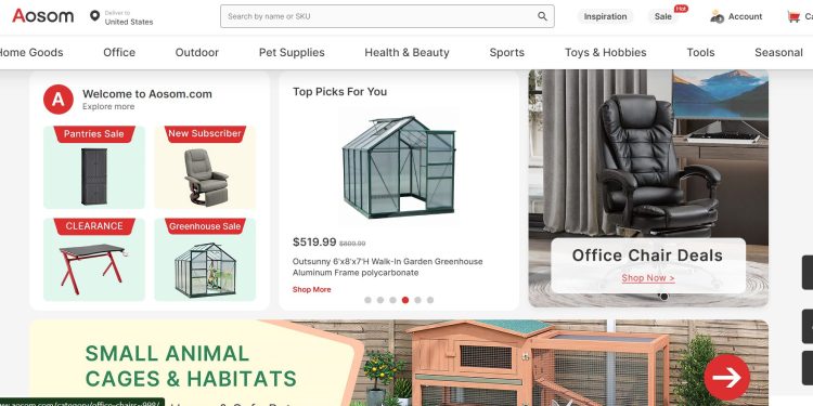 Aosom – Outdoor Furniture, Home Decor, Pets, Sporting