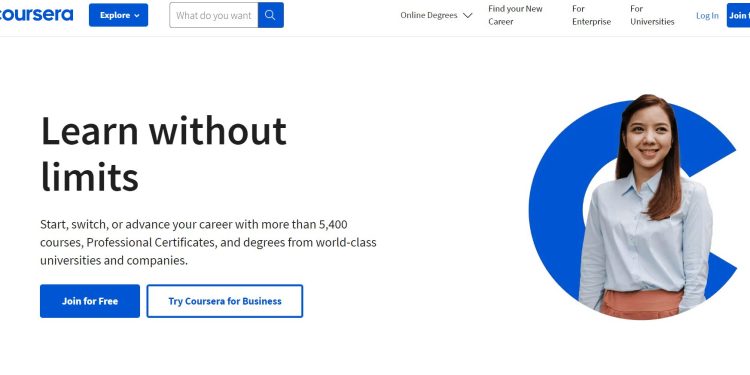 Coursera : New job skills in online courses from industry leaders like Google