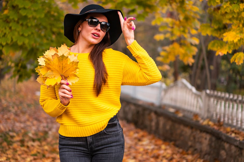 autumn fashion woman warm clothes