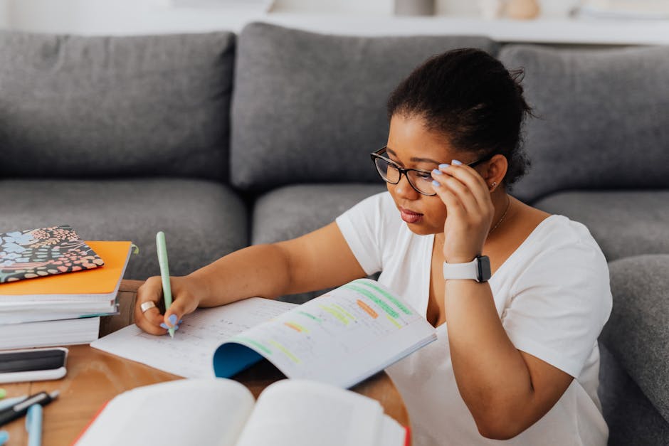 brazilian student studying