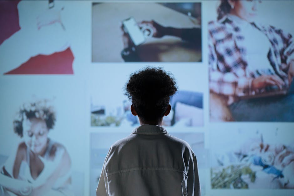 creative person generating digital art