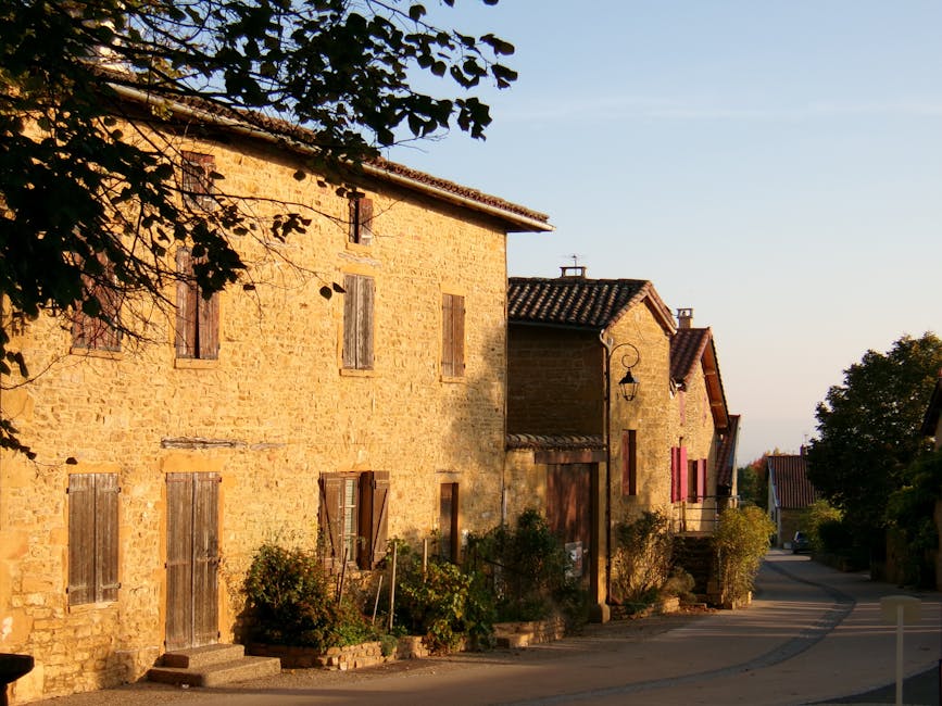 french village street