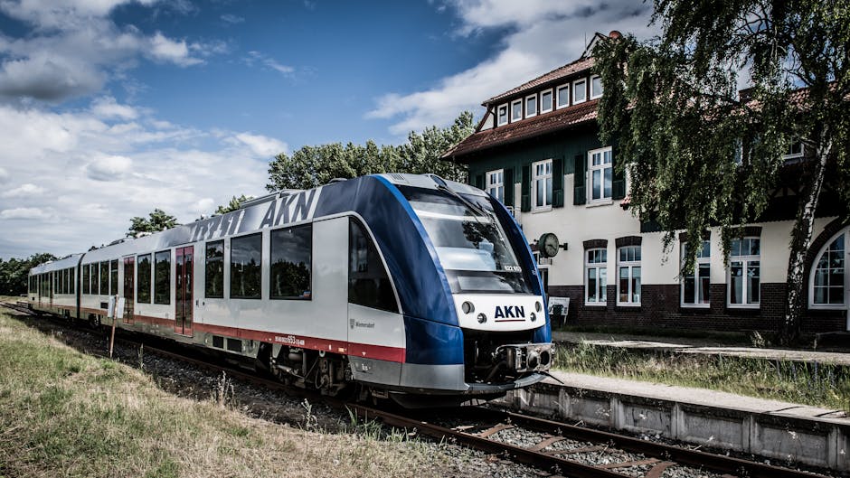 german family in train