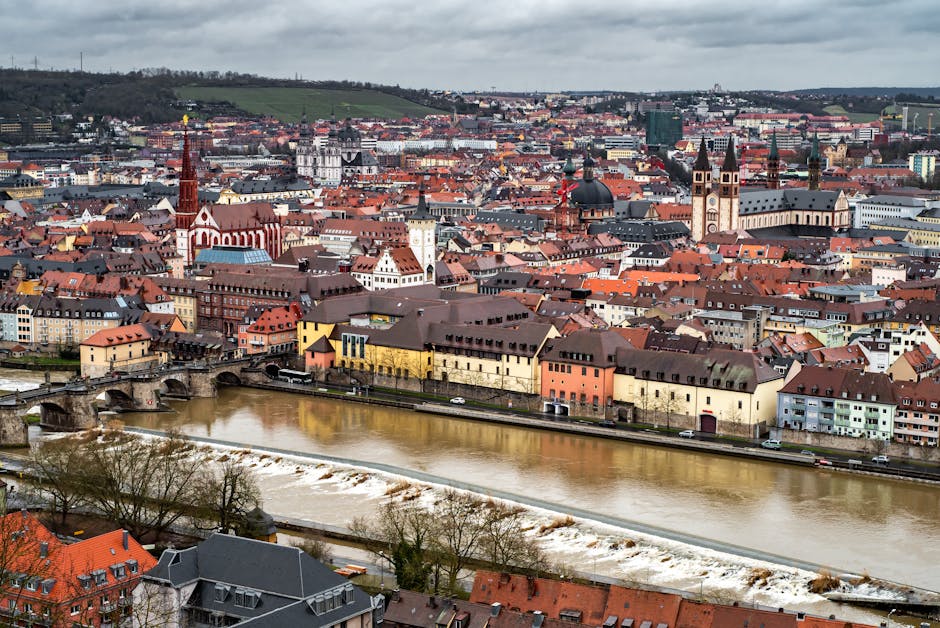 historic German town river