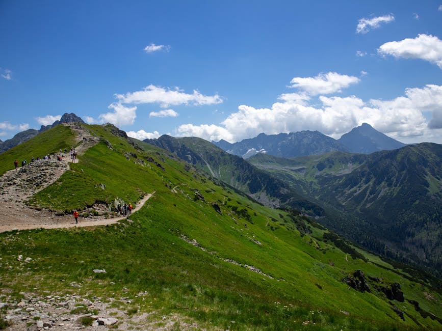 Mountain hiking trail Poland