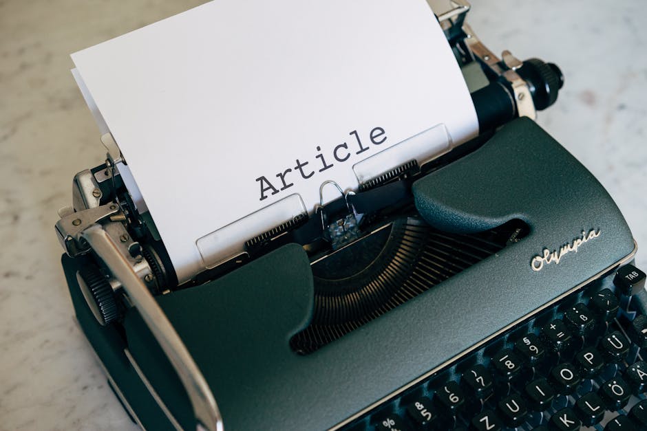 robot writing article