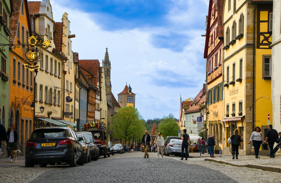 rothenburg ob der tauber medieval street