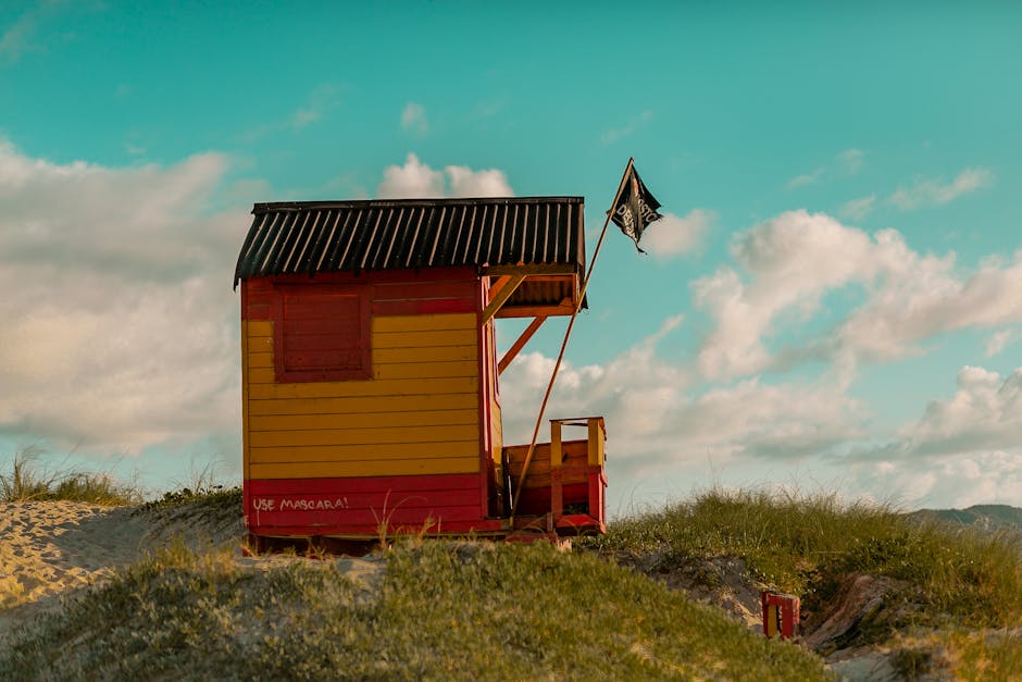 Rustic beach hut Brazil