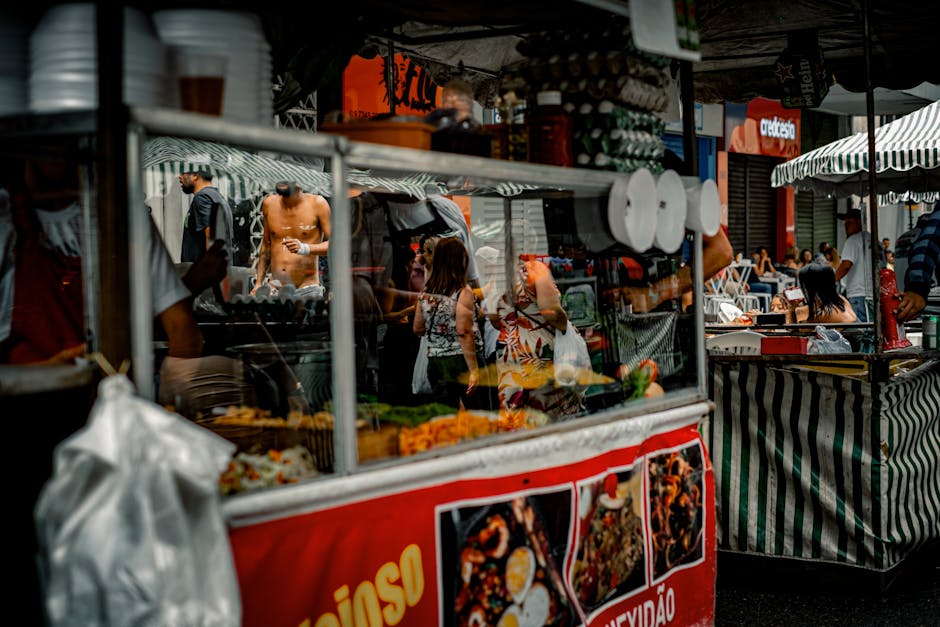 street food market brazil