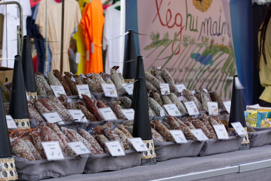 street market food stalls france