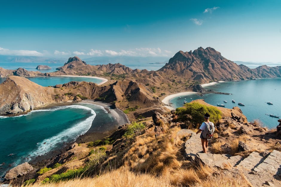 tropical island hiking