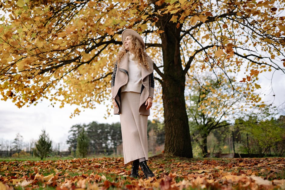 woman autumn fashion