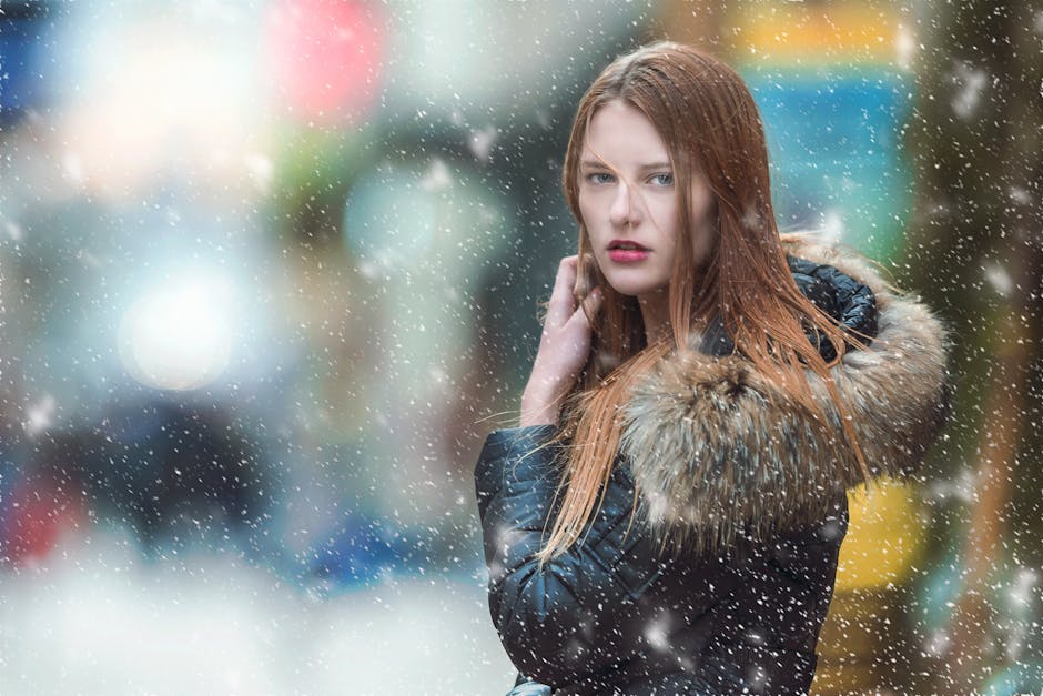 woman in winter coat