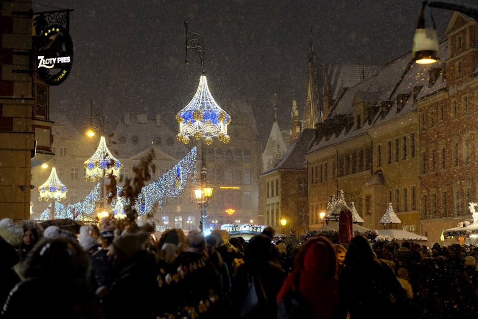 Wroclaw Market Square night