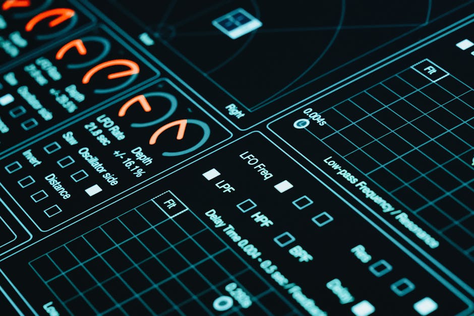 AI data analytics glowing interface