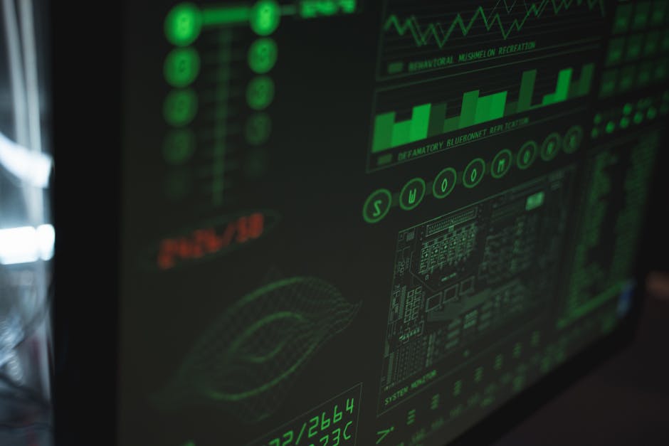 AI data visualization screen