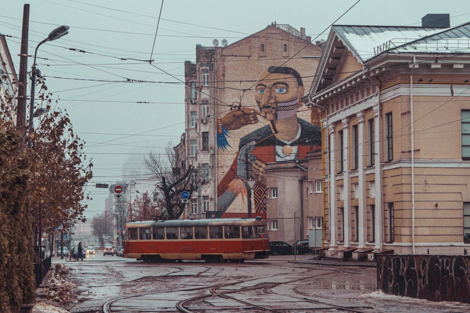Ancient Kyiv historic street