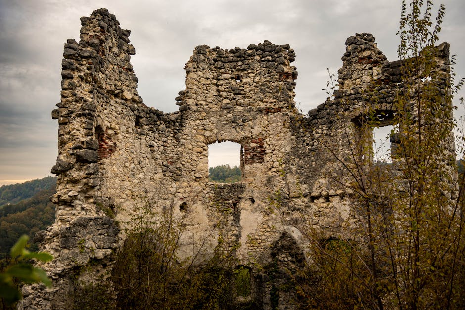 Ancient Ukrainian castle ruins