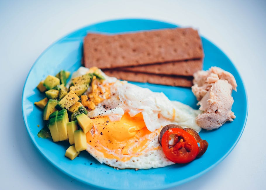 balanced meal plate with various ingredients
