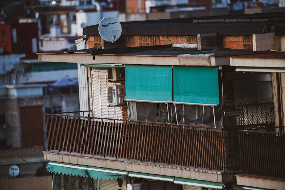 city life urban apartment balcony