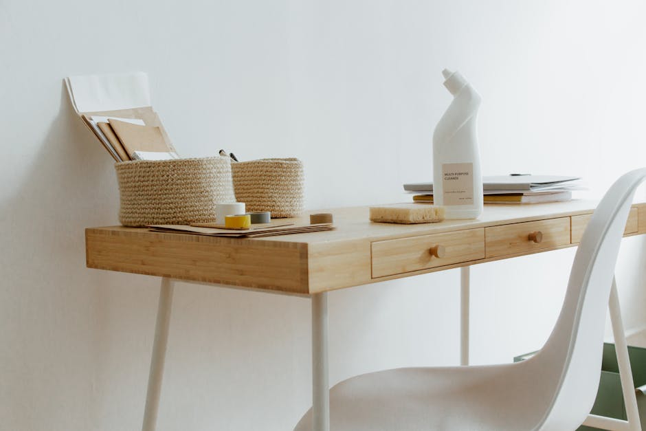 clean organized minimalist workspace