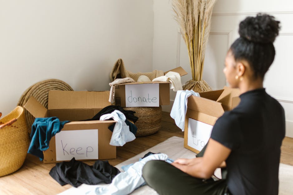 decluttering fashion items