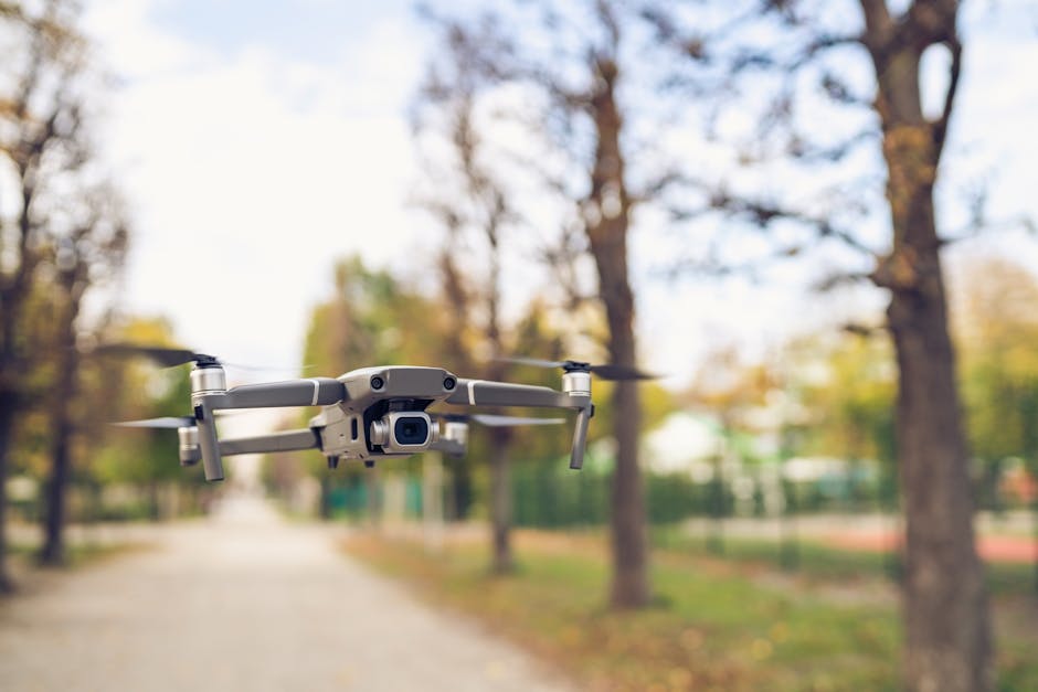 Drone surveillance with AI object recognition overlay