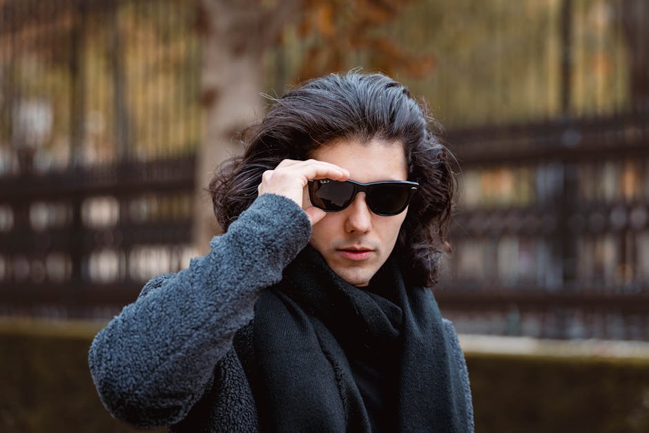 Fashionable Ukrainian male model in urban setting