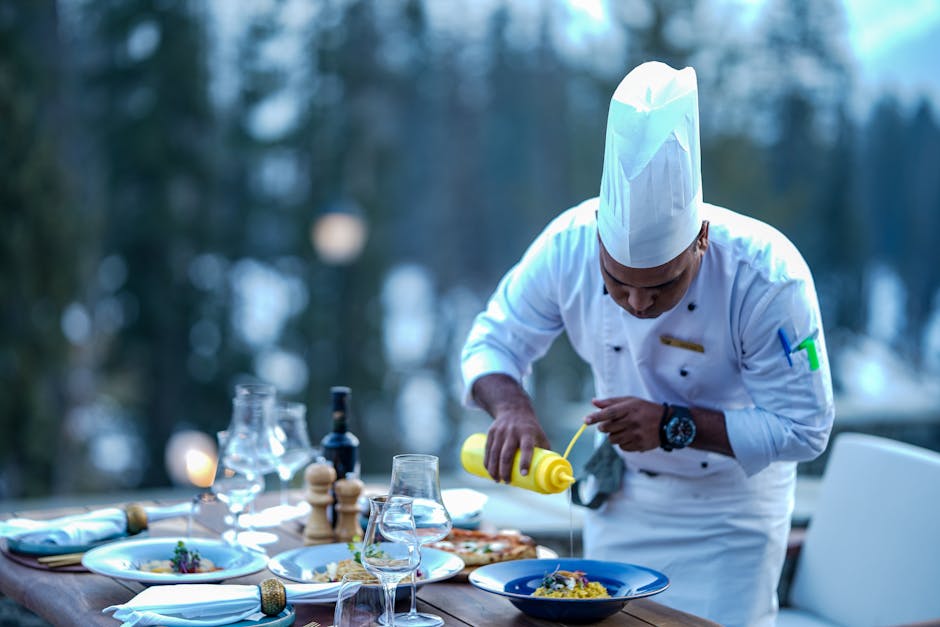 gourmet dining experience outdoor