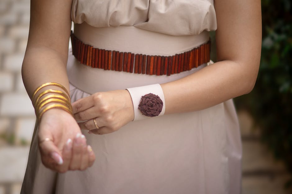 Handcrafted jewelry modern outfit