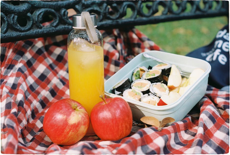 healthy food picnic outdoor