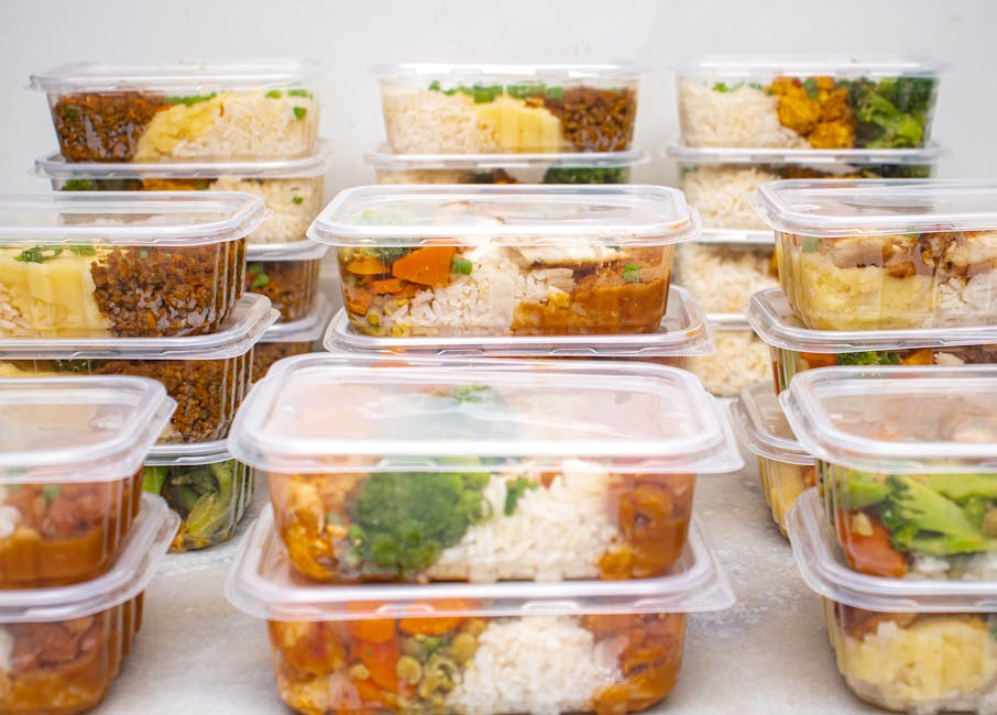 Healthy student meal prep