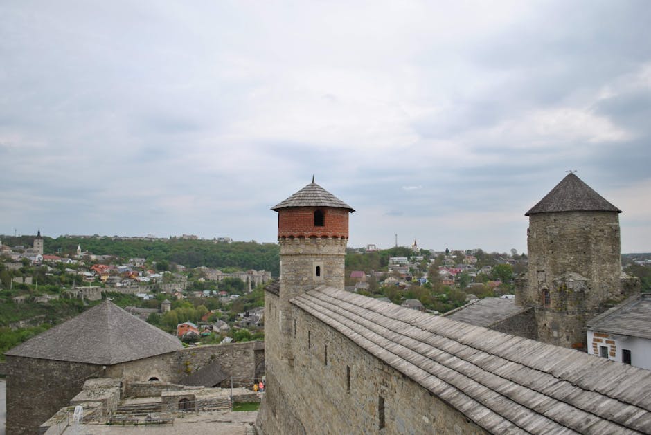 Kamianets-Podilskyi fortress panoramic