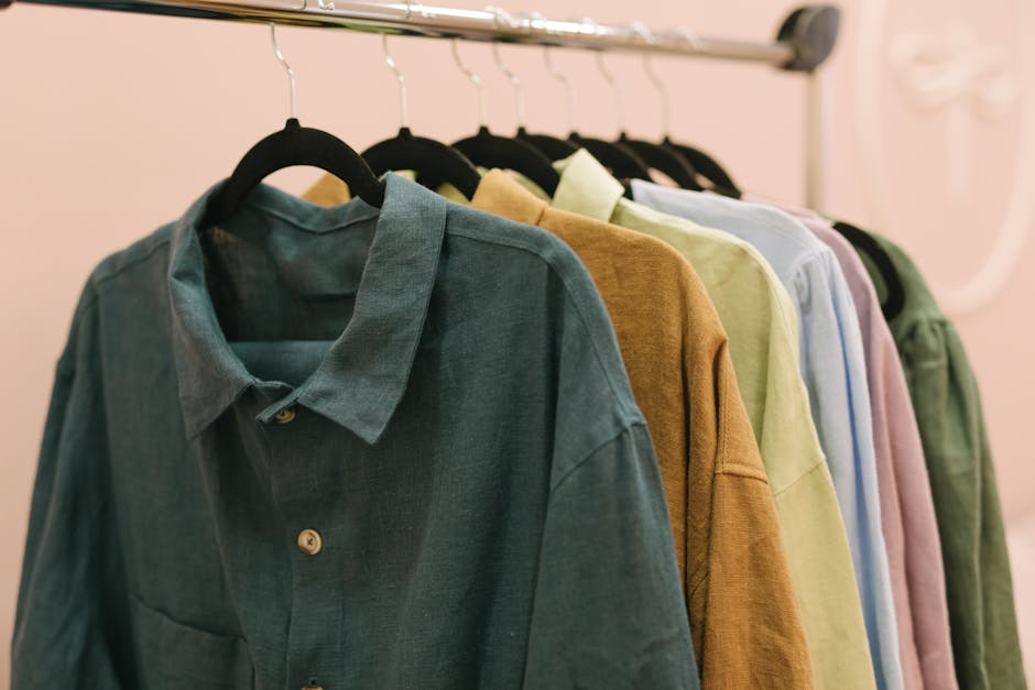 Linen clothes collection woman