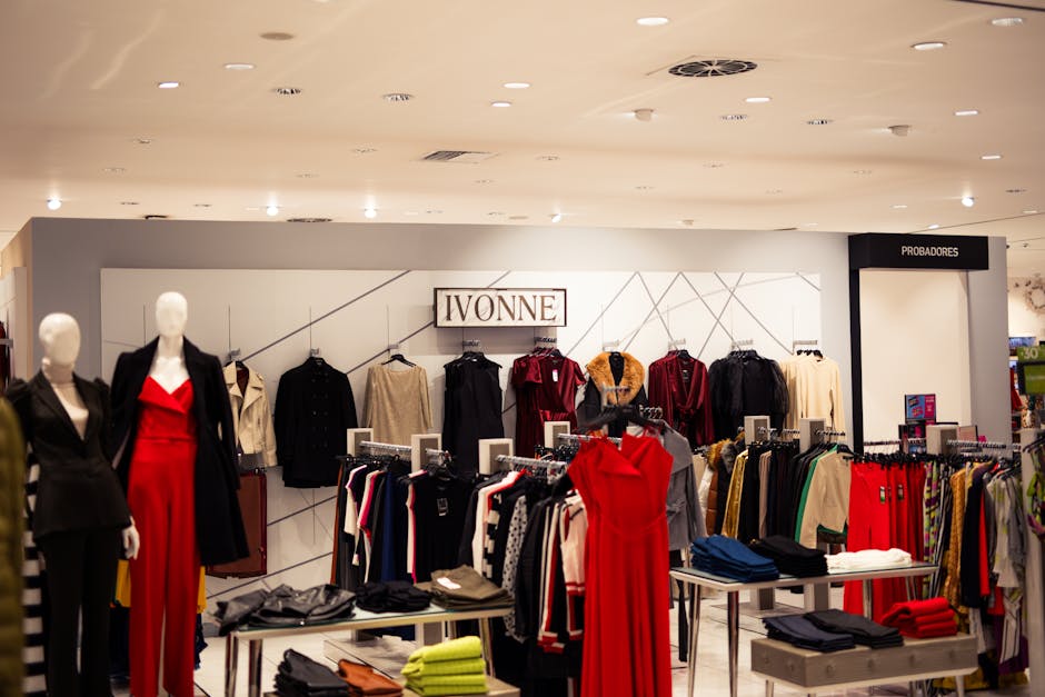 Luxury fashion boutique interior