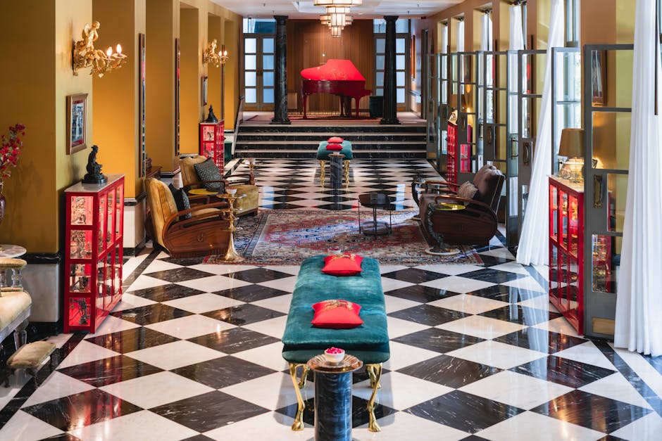 Luxury hotel lobby Ukraine