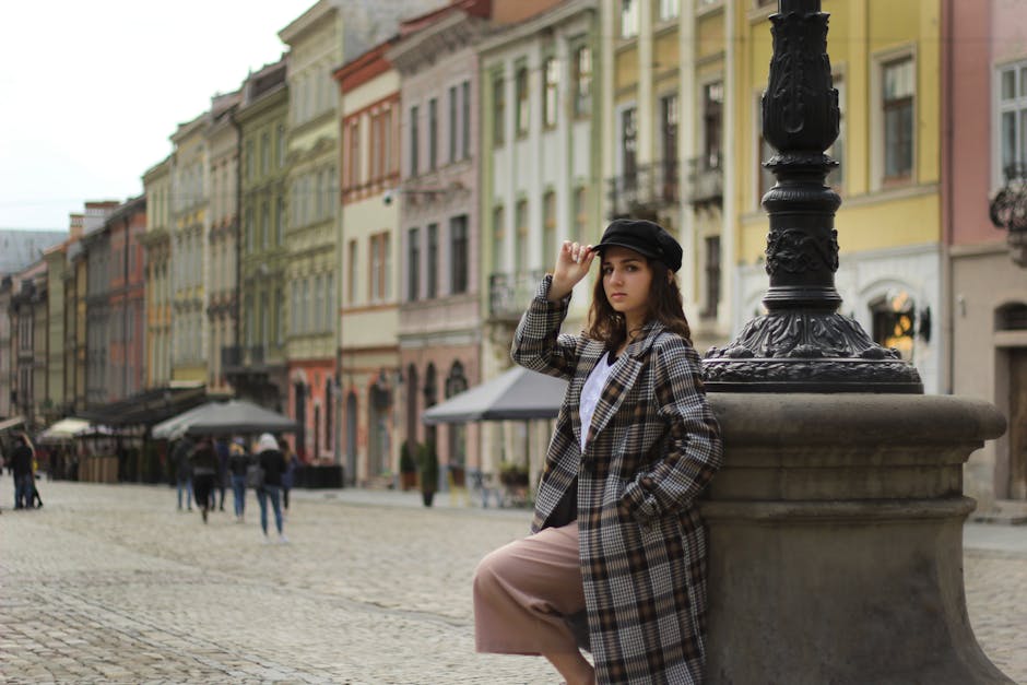 Lviv elegant street style woman