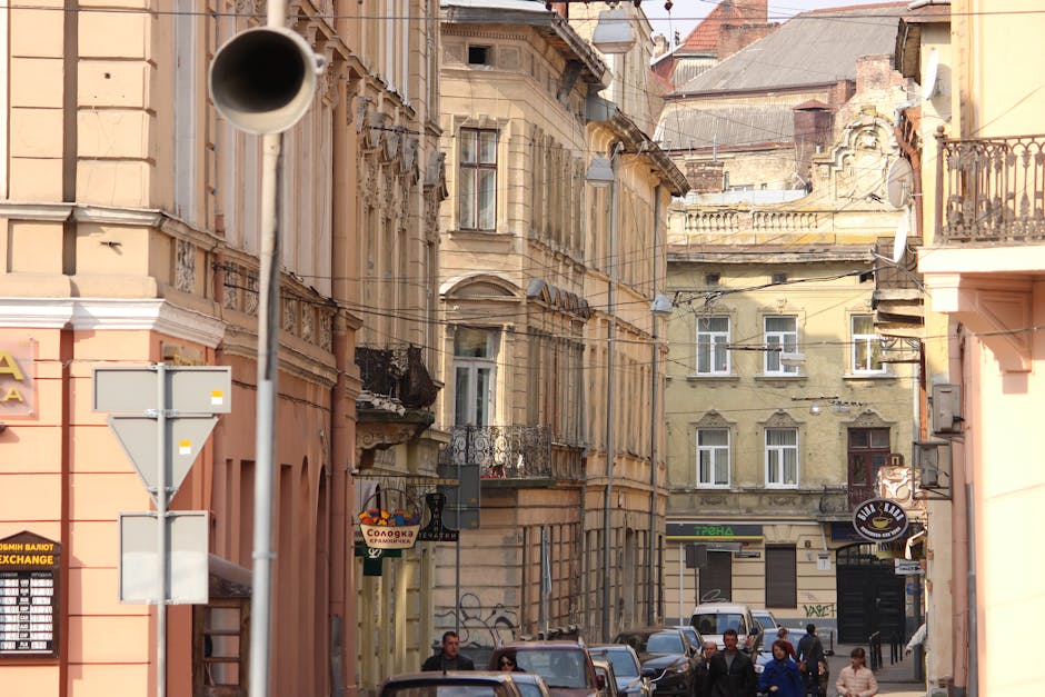 Lviv historic city street
