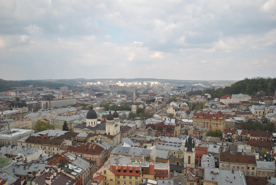 Lviv Old Town panoramic