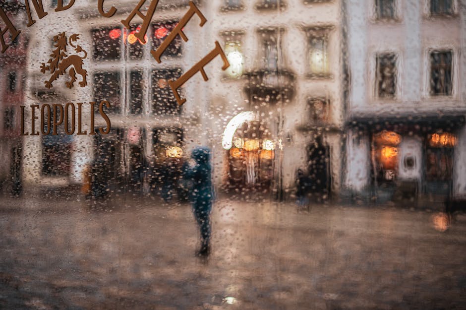 Lviv street cafe atmosphere