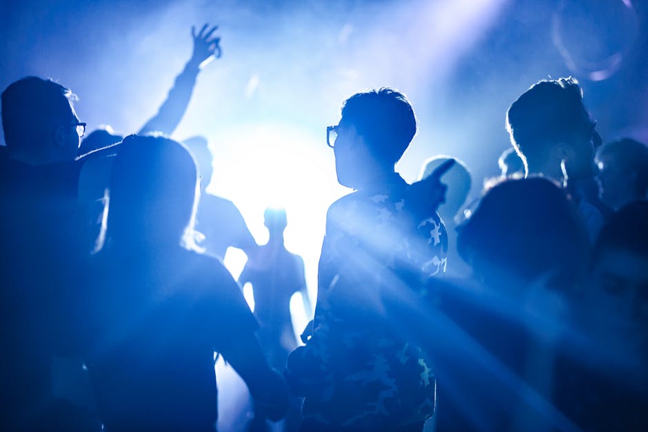 People dancing in a nightclub