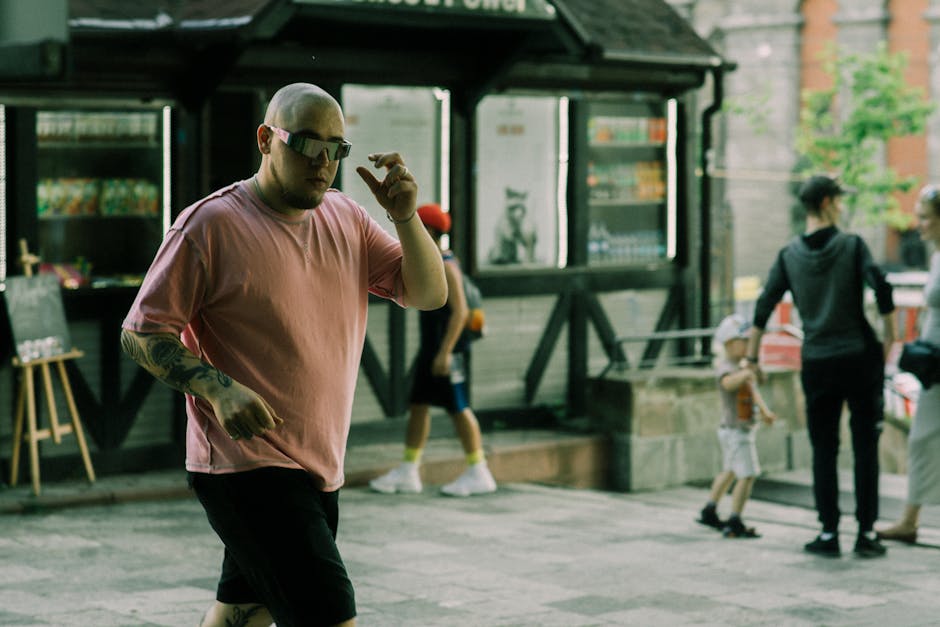 People walking stylishly on Lviv street