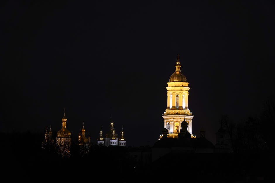 Pochaiv Lavra aerial view