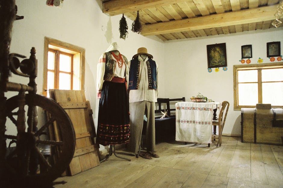 simple Ukrainian countryside home interior