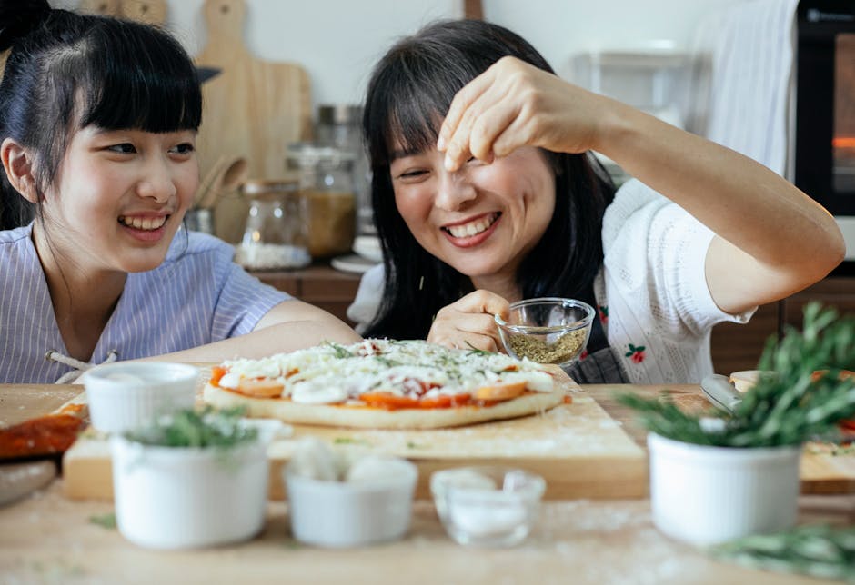 students cooking together simple meal