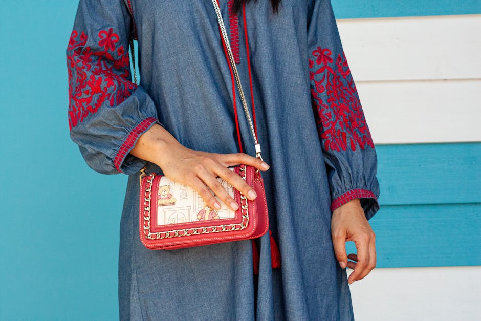 Stylish casual outfit with embroidery accents