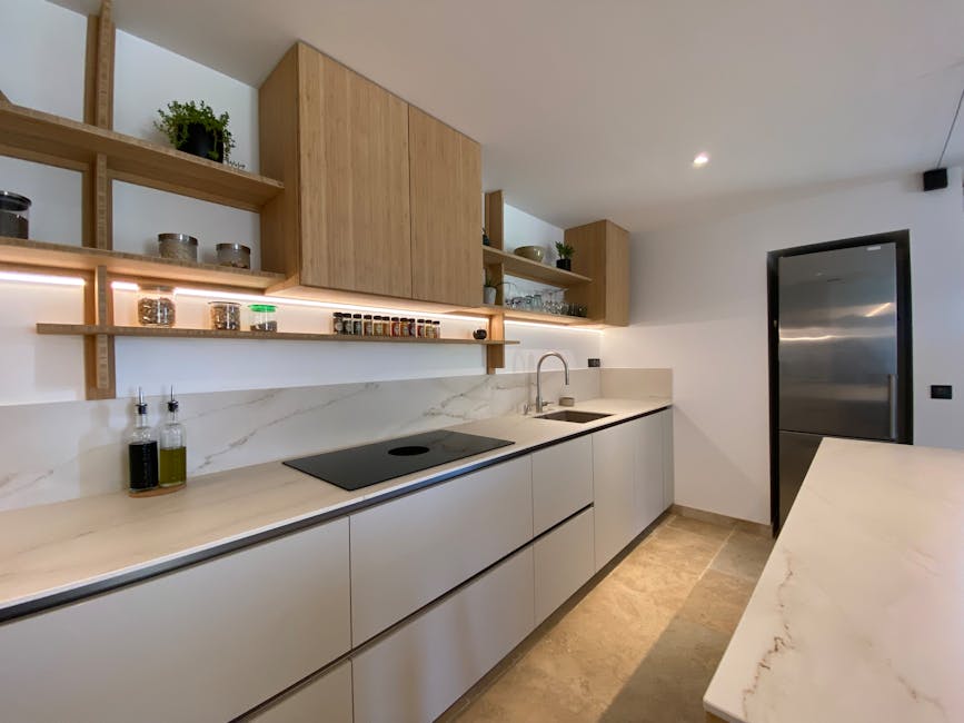 stylish functional minimalist kitchen