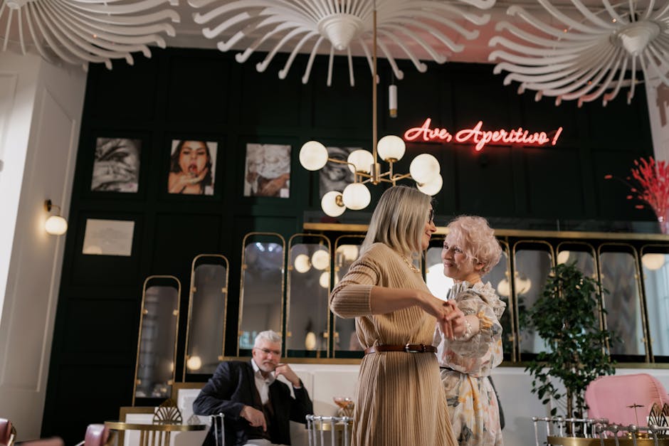 Stylish women in Kiev cafe