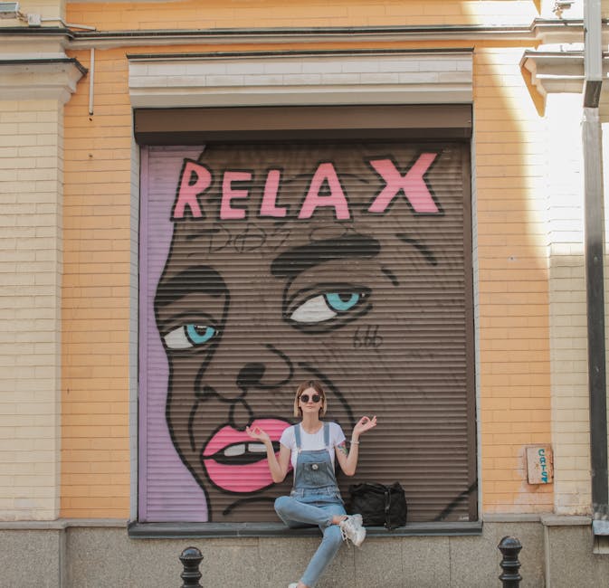 Stylish young woman in Kyiv street